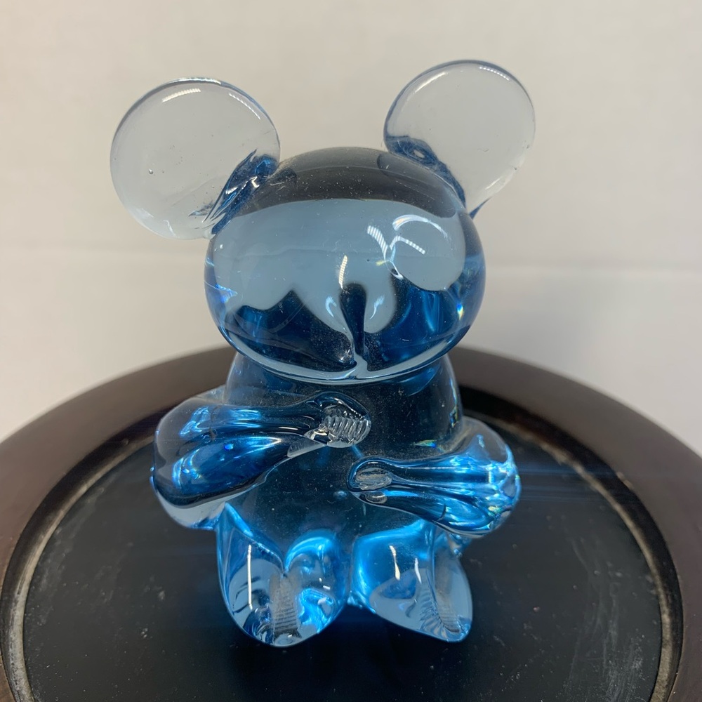 Vintage Blue Glass Koala Figurine.       2946